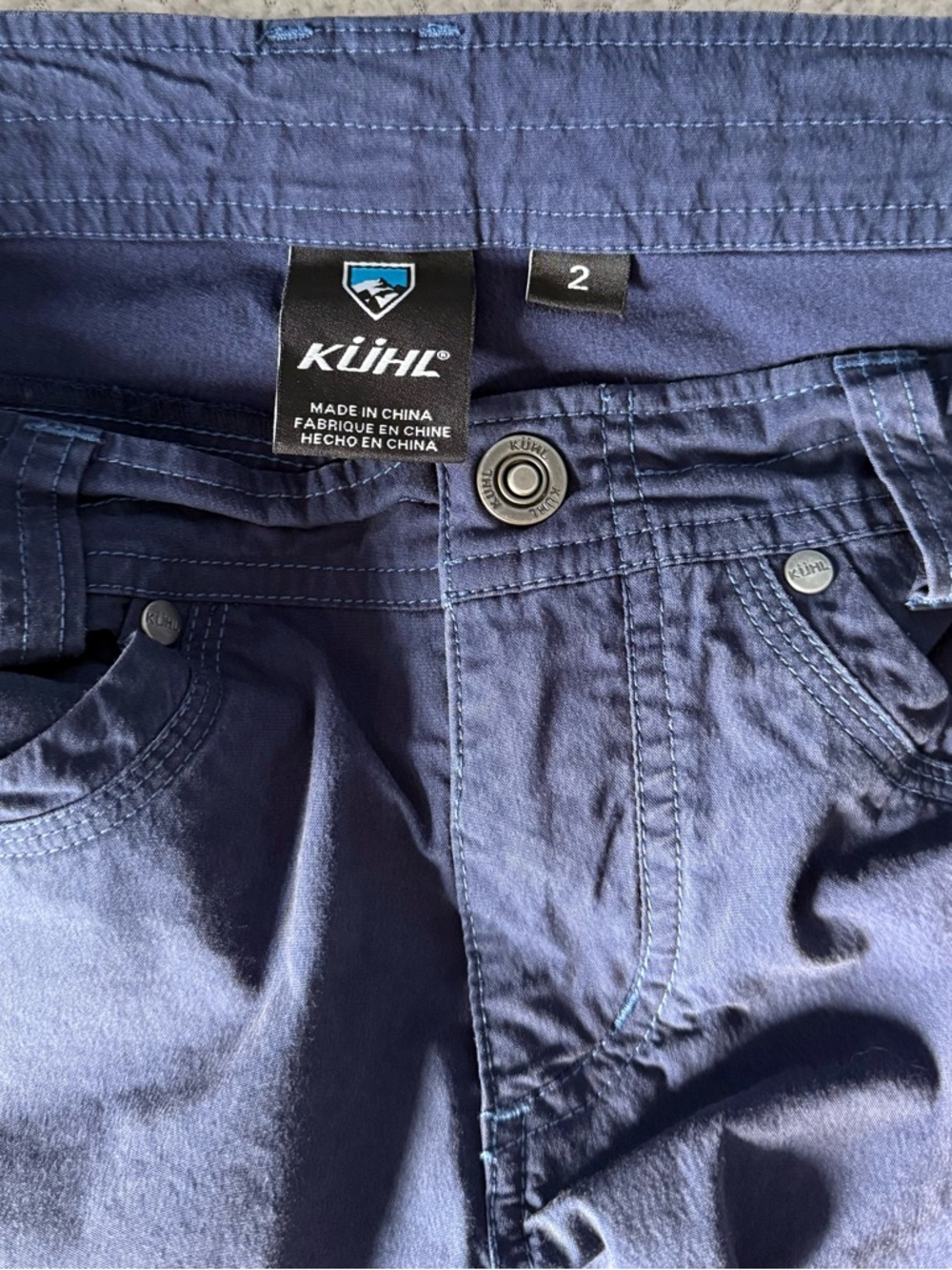 Kuhl Women's Navy Cargo Shorts - Picture 3 of 3